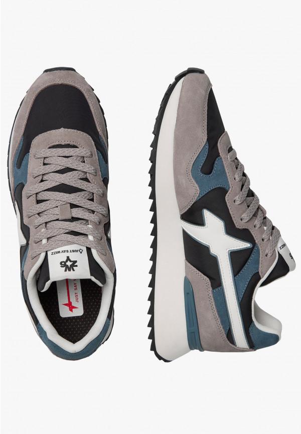 W6yz Sneakers in tessuto tecnico e suede Grigio -YAK-M Vendita Economica
