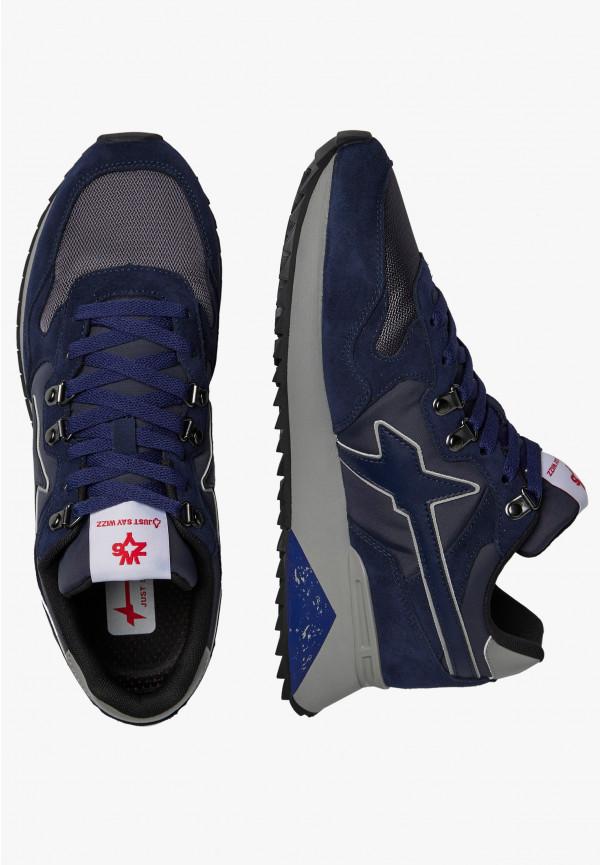 W6yz Sneakers in tessuto tecnico e suede Blu -YAK-M Saldi Di Fabbrica