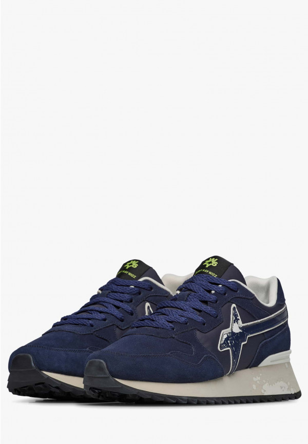 W6yz Sneakers in tessuto tecnico e suede Navy -YAK-M Vendite Flash