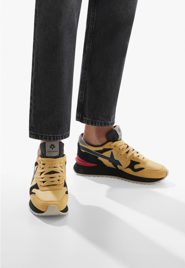 W6yz Sneakers in tessuto tecnico e suede Zucca -YAK-M In Saldo