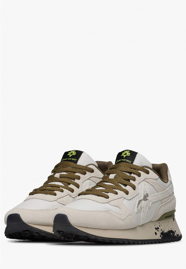 W6yz Sneakers in tessuto tecnico e suede Bianco -YAK-M Nuova