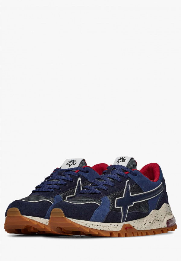 W6yz Sneakers in suede e tessuto tecnico Navy -BREEZE 3-M 2025