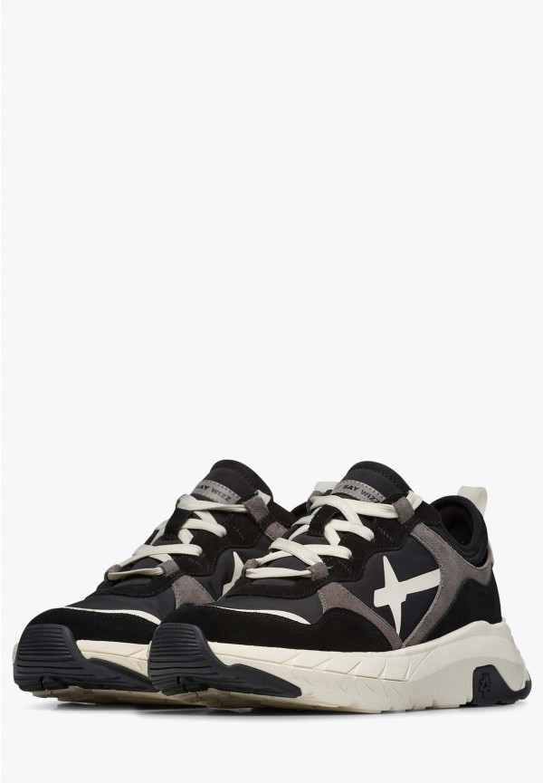 W6yz Sneakers in suede e tessuto tecnico Nero -NEXT-M Nuovo