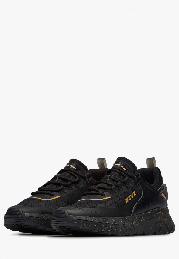 W6yz Sneakers in ecopelle e tessuto tecnico Nero -WILL-M Spedizione Gratuita