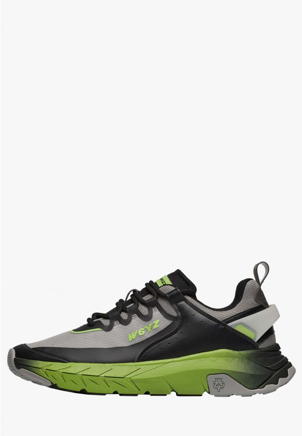 W6yz Sneakers in ecopelle e tessuto tecnico Grigio -WILL-M Pezzi Unici