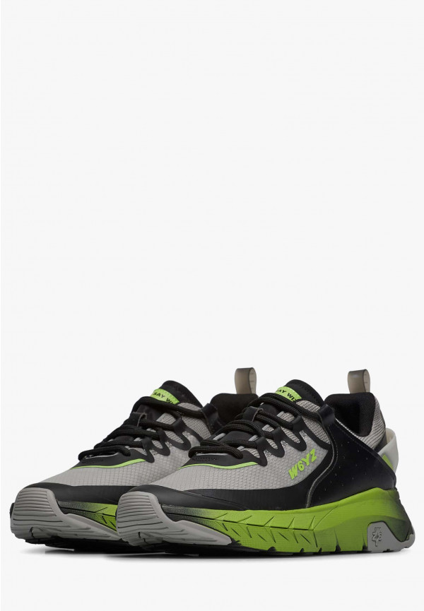 W6yz Sneakers in ecopelle e tessuto tecnico Grigio -WILL-M Pezzi Unici
