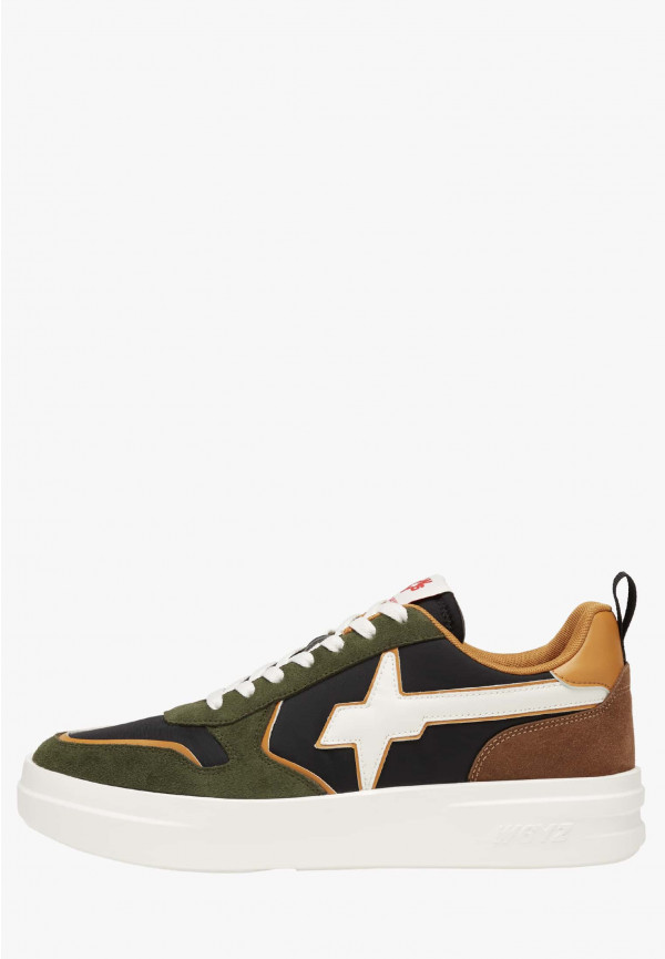 W6yz Sneakers in tessuto tecnico e suede Militare -BOND-M Negozi Online