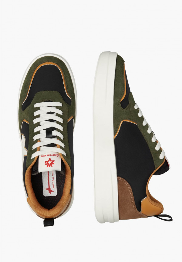 W6yz Sneakers in tessuto tecnico e suede Militare -BOND-M Negozi Online