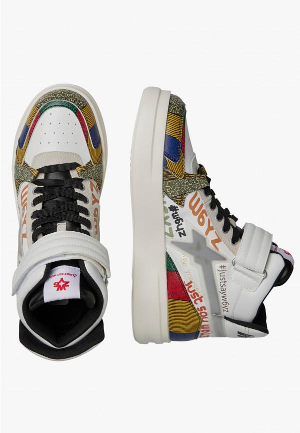 W6yz Sneakers alla caviglia in pelle Bianco -Q-UNI Consegna Veloce