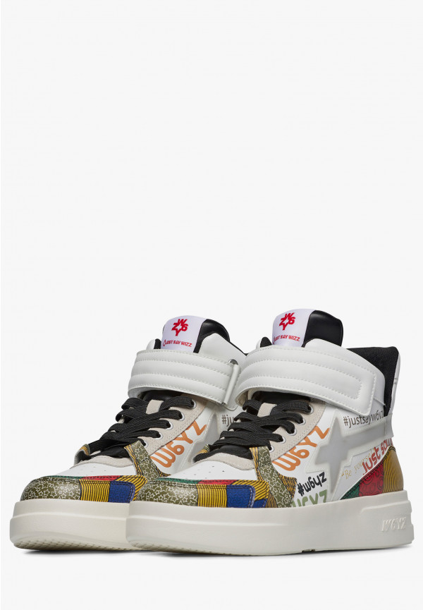 W6yz Sneakers alla caviglia in pelle Bianco -Q-UNI Consegna Veloce