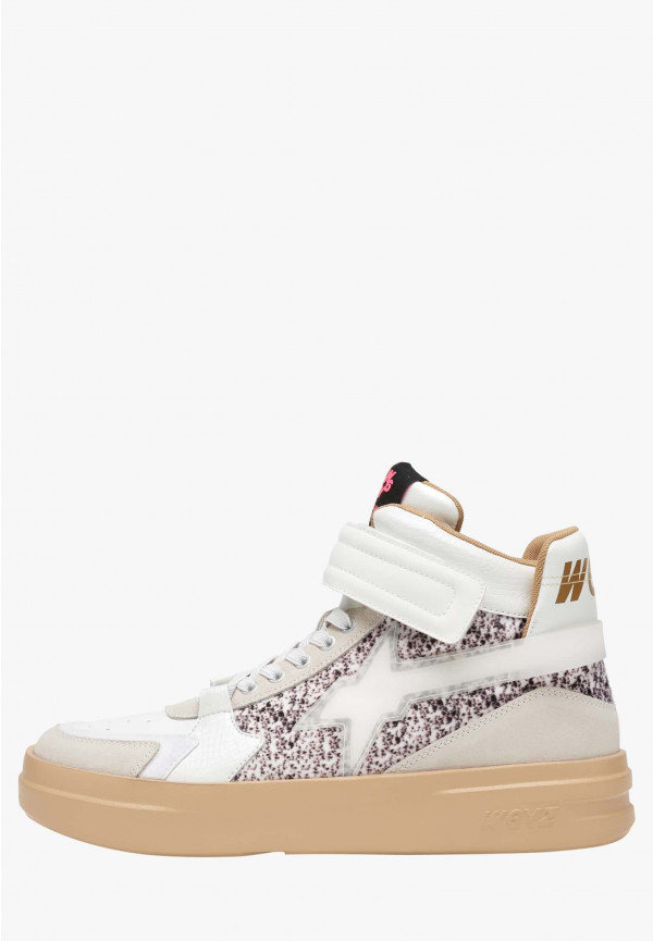 W6yz Sneakers alla caviglia in pelle e suede Bianco -Q-UNI Promozione Limitata