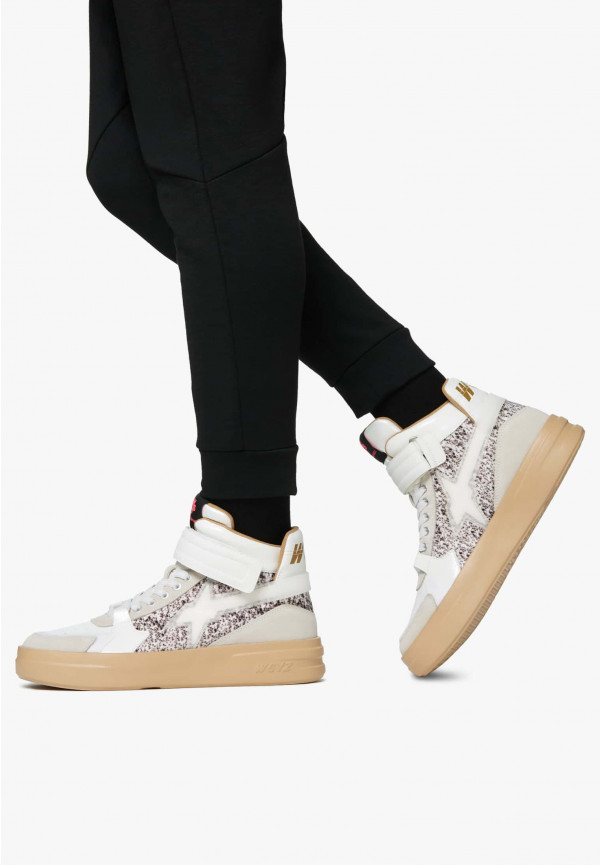 W6yz Sneakers alla caviglia in pelle e suede Bianco -Q-UNI Promozione Limitata
