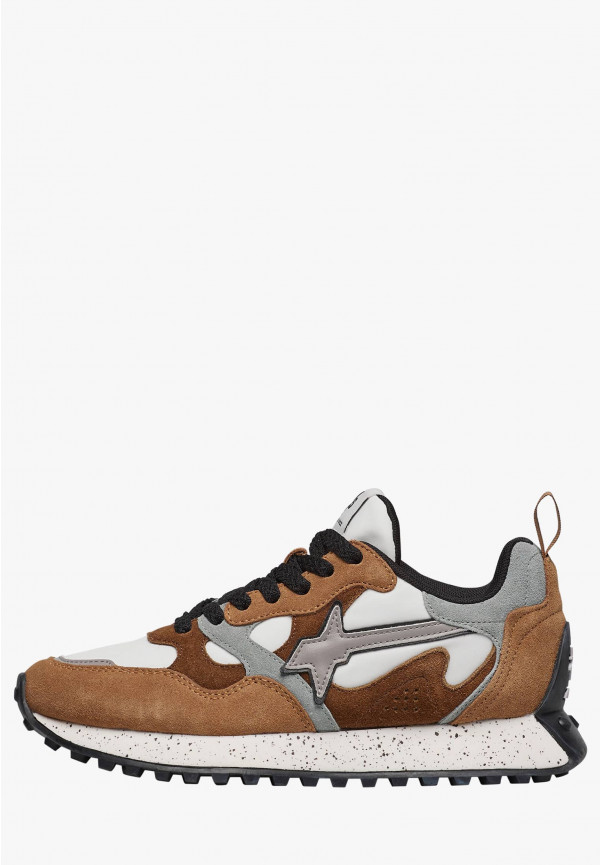 W6yz Sneakers in suede e tessuto tecnico Marrone -LOOP-W Fino Al -60%