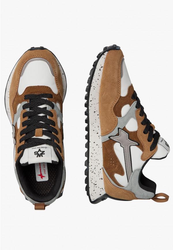 W6yz Sneakers in suede e tessuto tecnico Marrone -LOOP-W Fino Al -60%