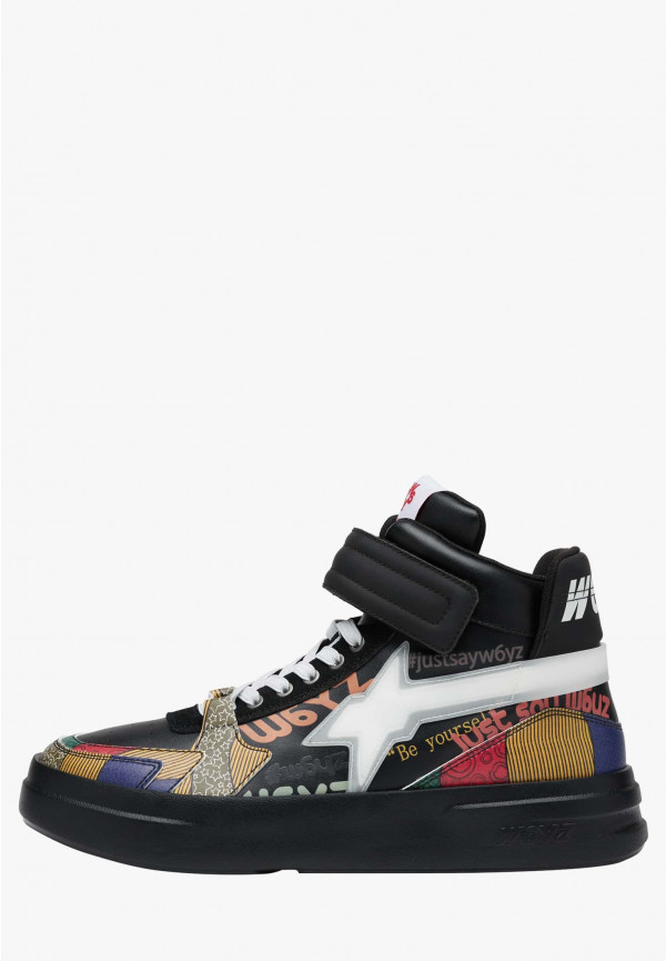 W6yz Sneakers alla caviglia in pelle Nero -Q-UNI Affare Del Giorno