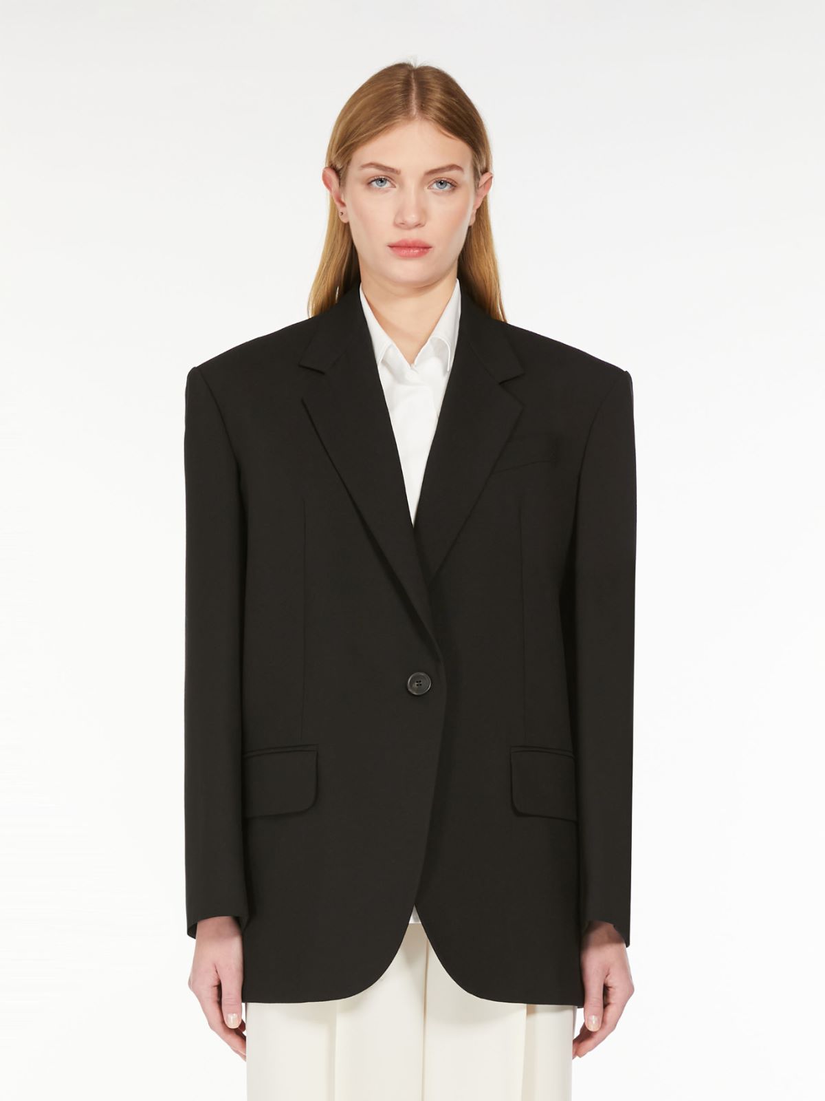 Weekend Blazer over in tela di lana Nuova