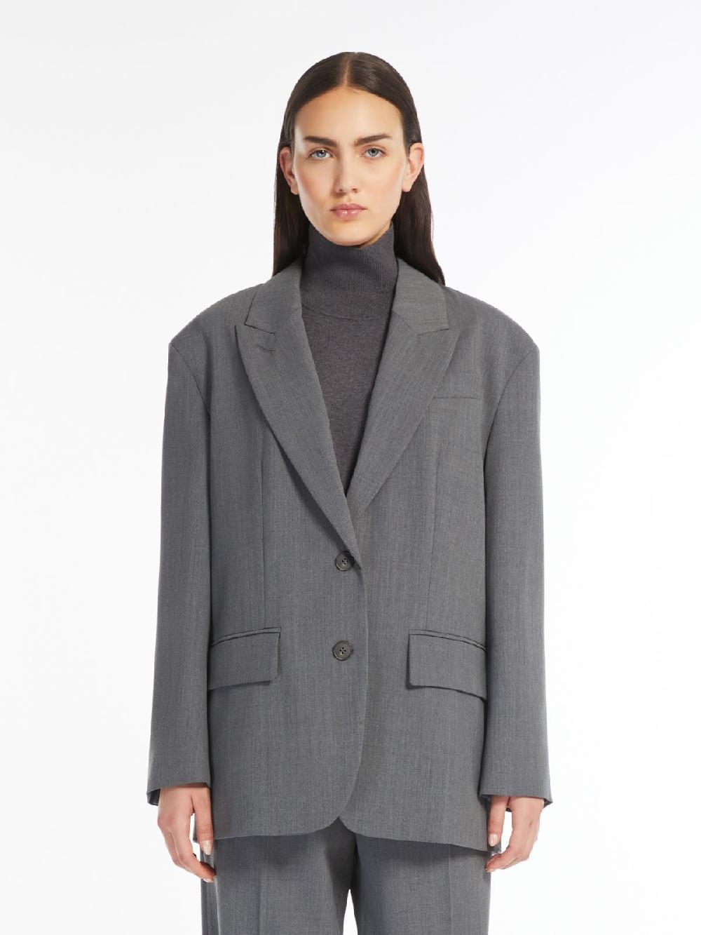 Weekend Blazer over in gabardina mista lana Nuovo