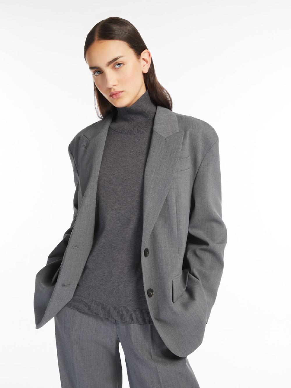 Weekend Blazer over in gabardina mista lana Nuovo