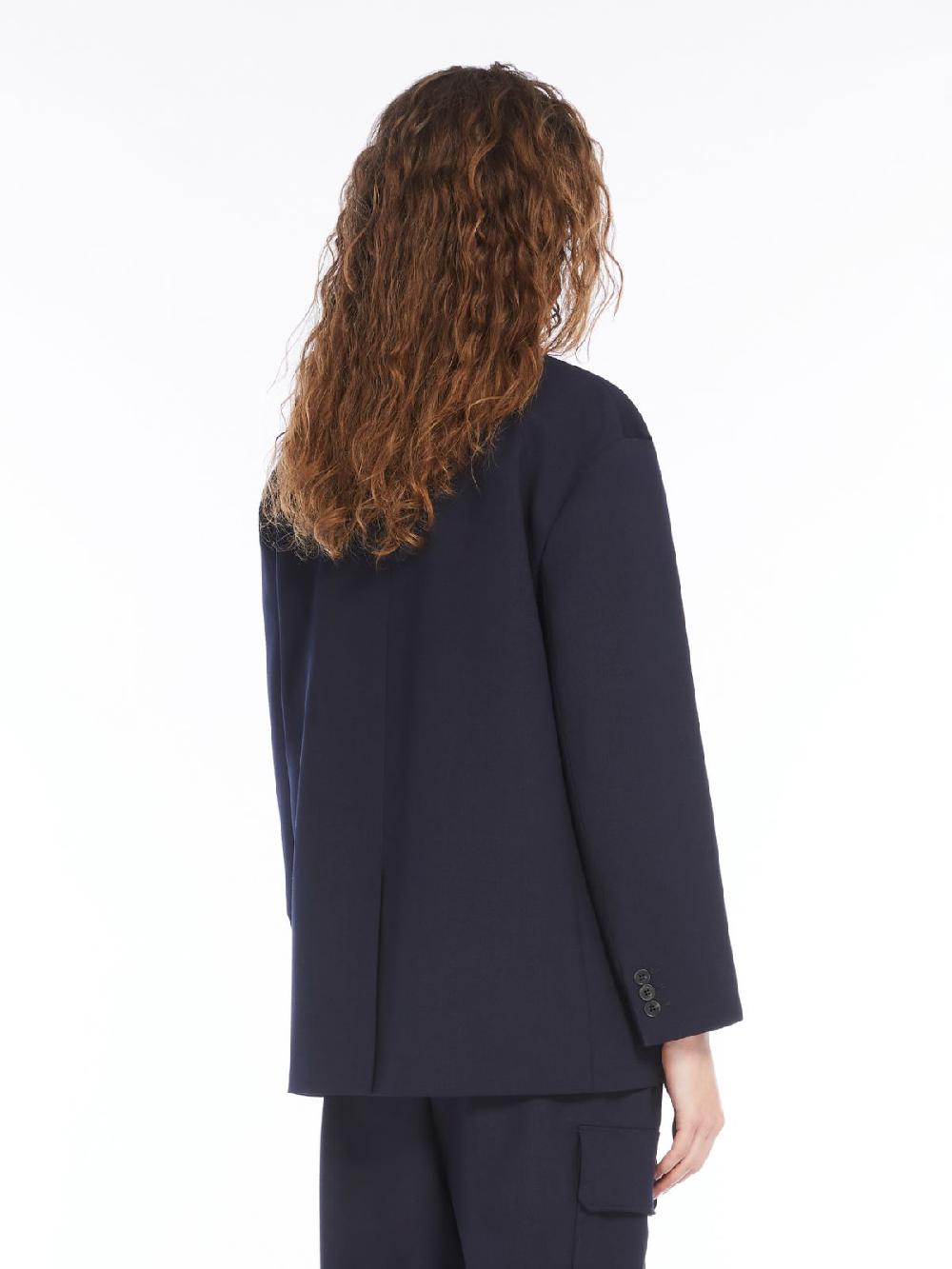 Weekend Blazer over in gabardina mista lana Qualità