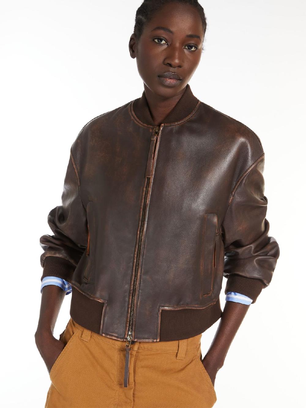 Weekend Bomber in nappa Acquista Ora