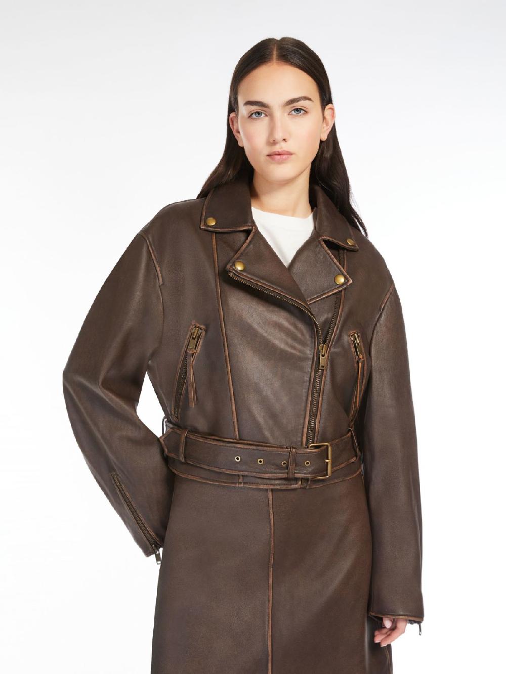 Weekend Giacca biker in pelle Consegna Veloce
