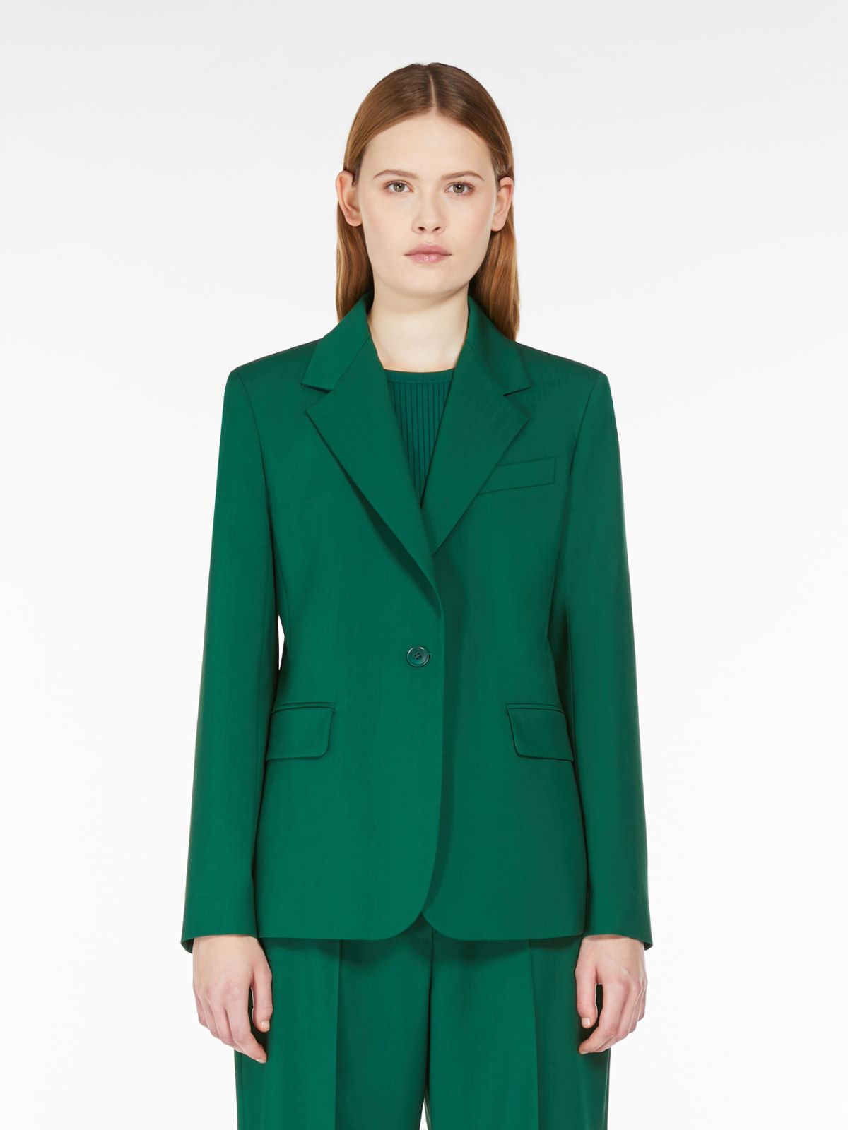 Weekend Blazer in lana natural stretch Fino Al -60%