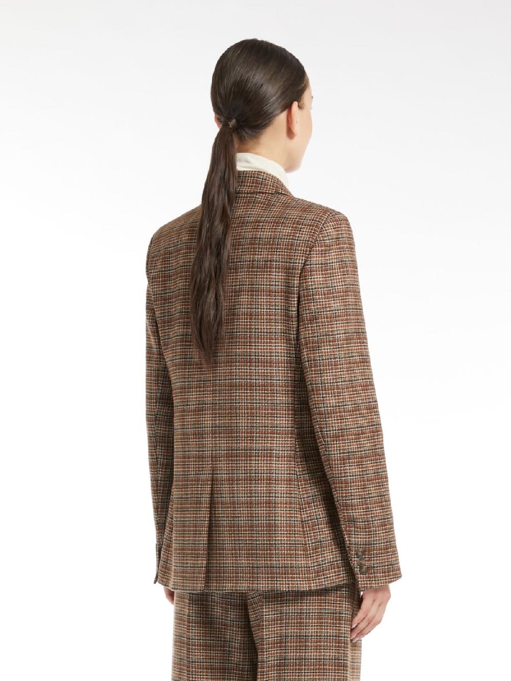 Weekend Blazer in lana disegnata Affare Del Giorno