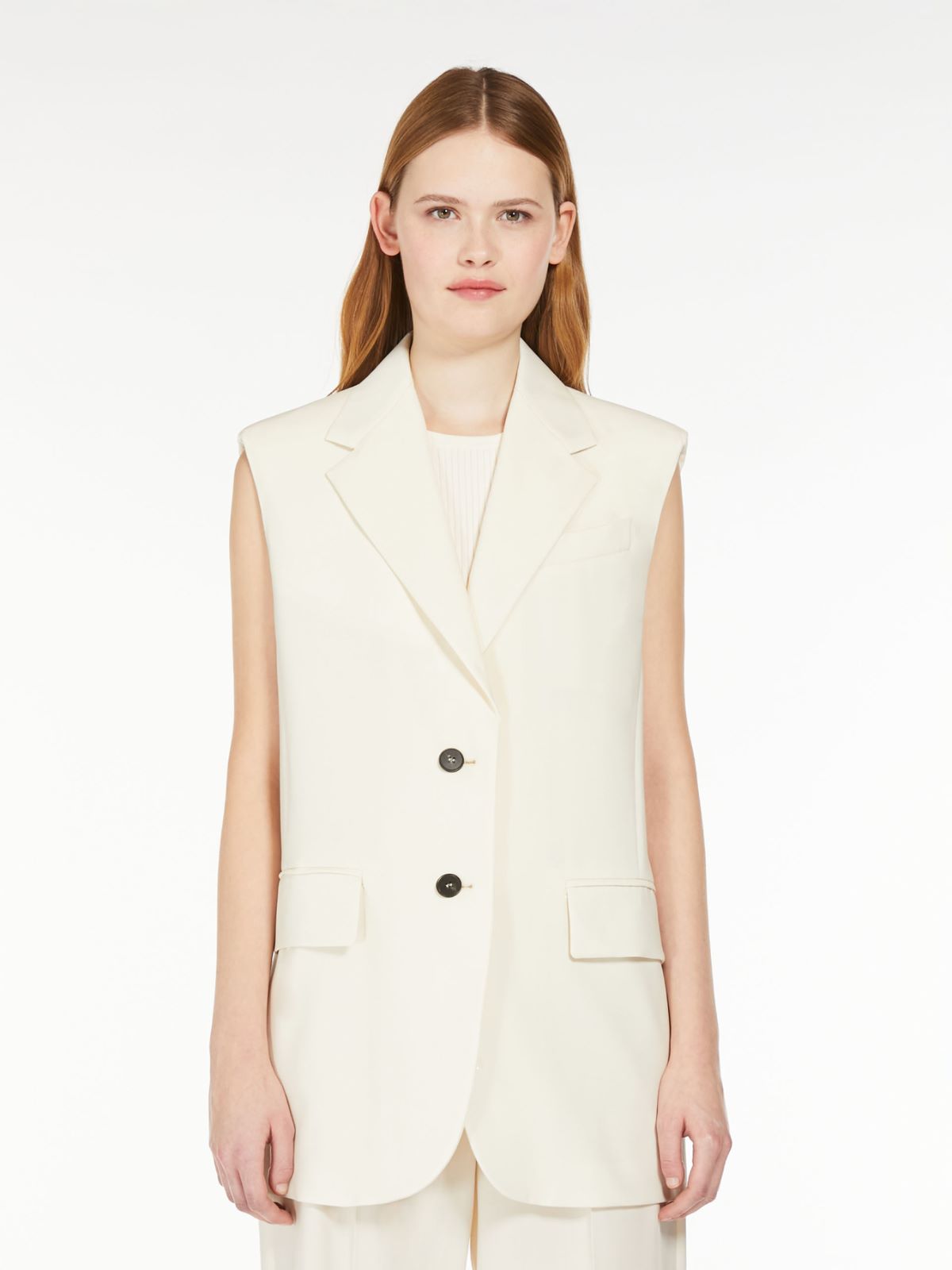 Weekend Gilet in tela di lana stretch Offerta