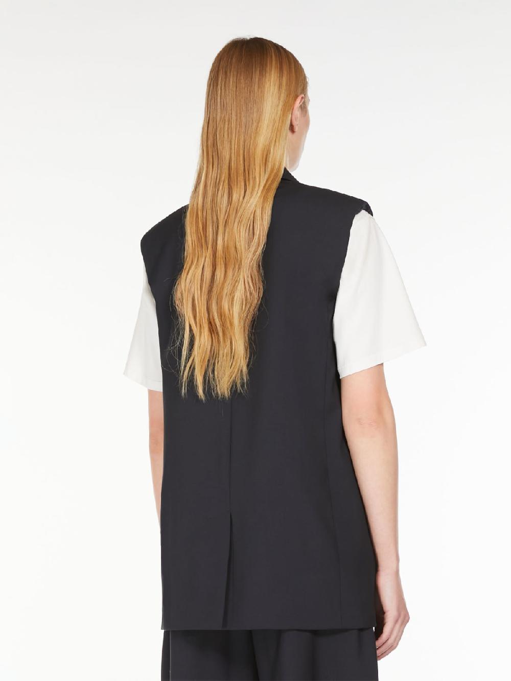 Weekend Gilet in tela di lana stretch Economico