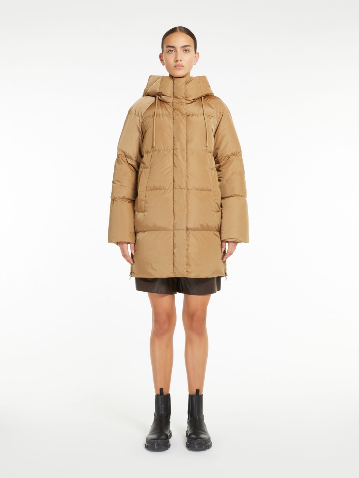 Weekend Parka in taffetà antigoccia Saldi Di Fabbrica