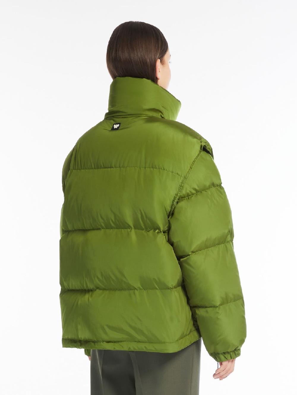 Weekend Bomber crop in taffetà antigoccia Nuova