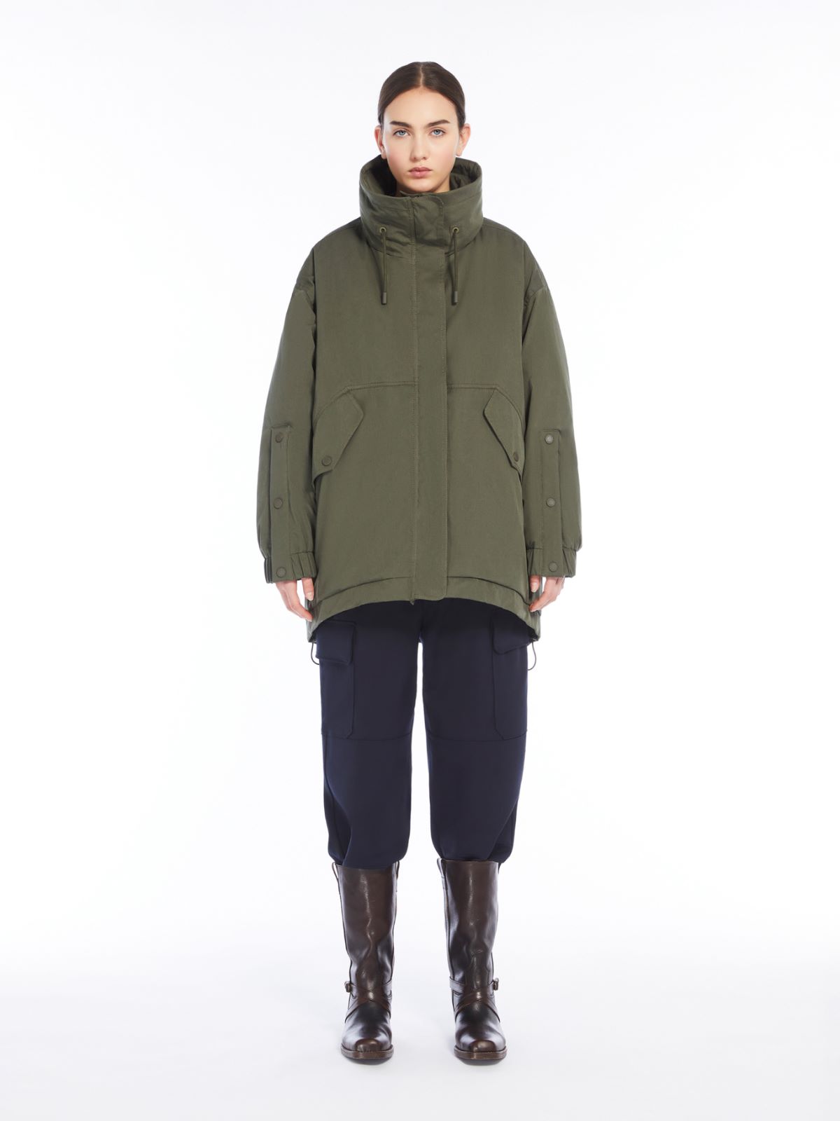 Weekend Parka reversibile in tessuto antigoccia In Linea