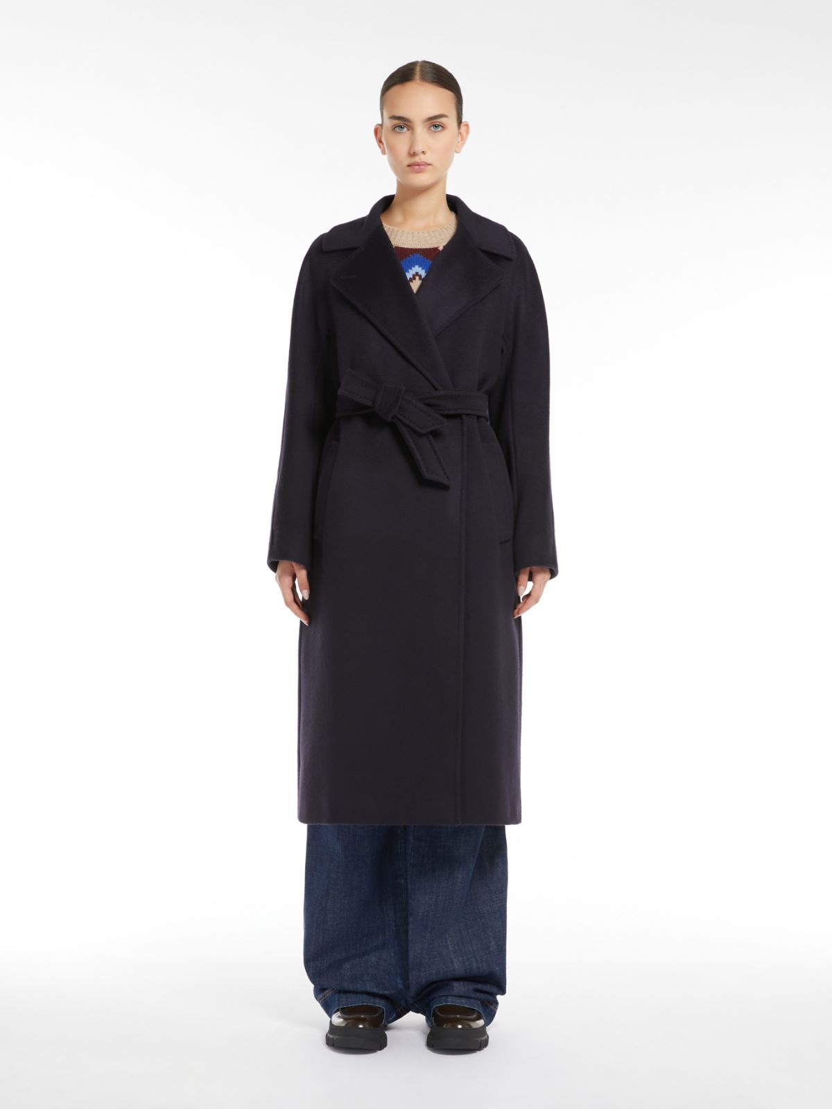 Weekend Cappotto in lana con cintura Convenienza