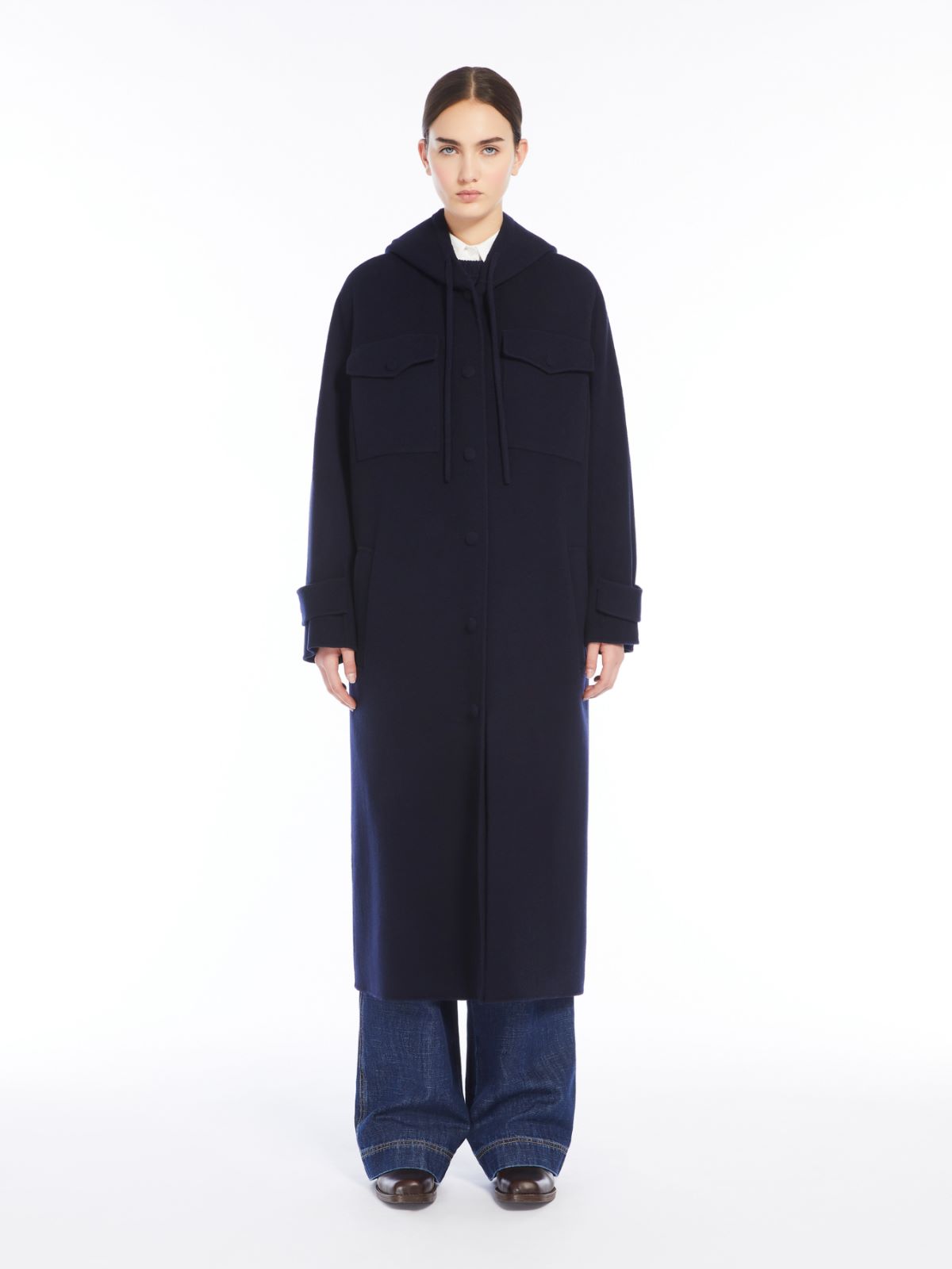 Weekend Cappotto lungo in drap di lana Novità