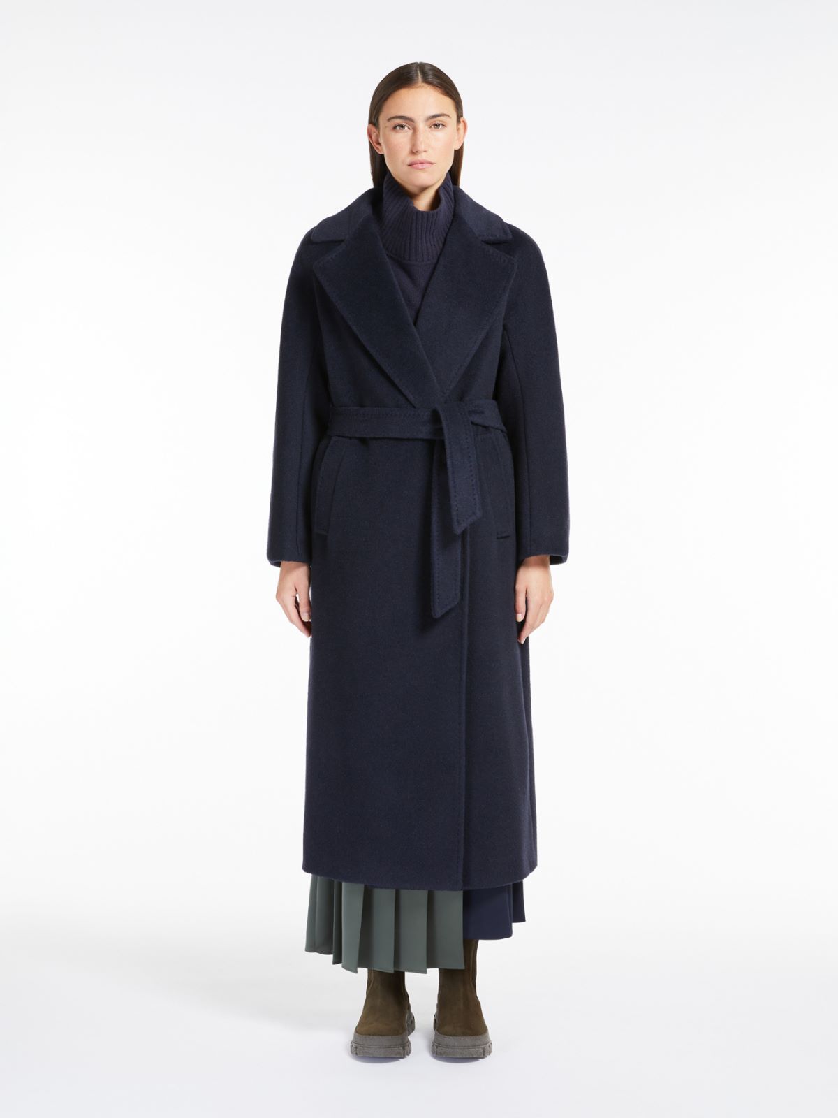 Weekend Cappotto a vestaglia in lana e alpaca Presa