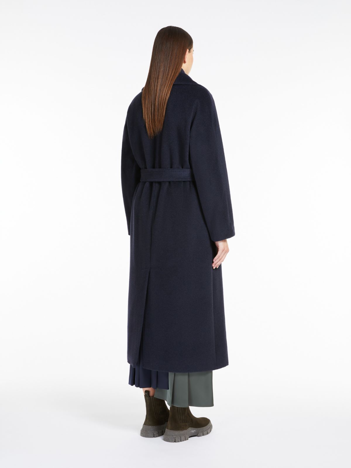 Weekend Cappotto a vestaglia in lana e alpaca Presa