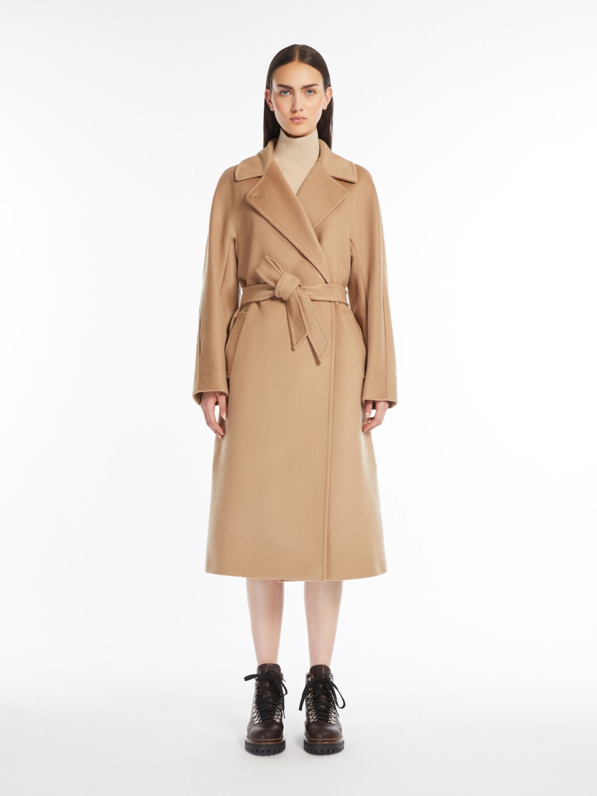 Weekend Cappotto in lana con cintura Vendita Economica