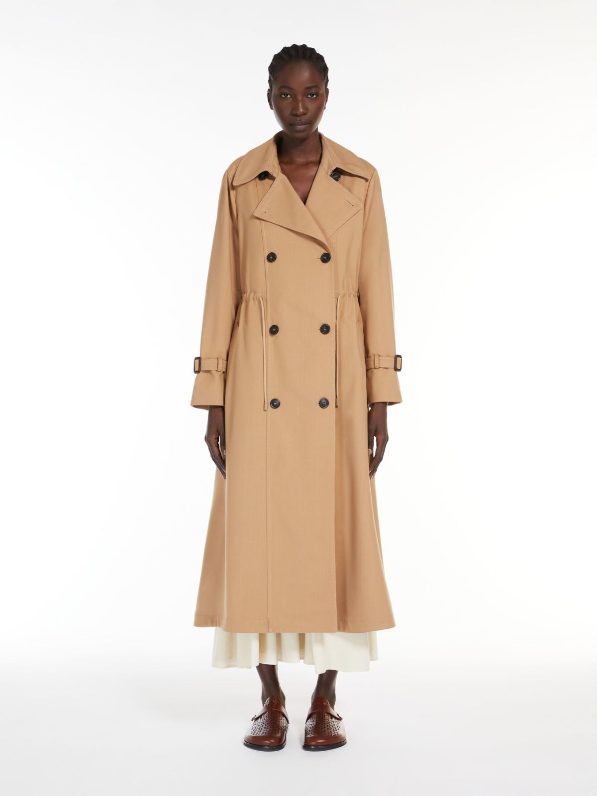 Weekend Trench in mista lana In Linea