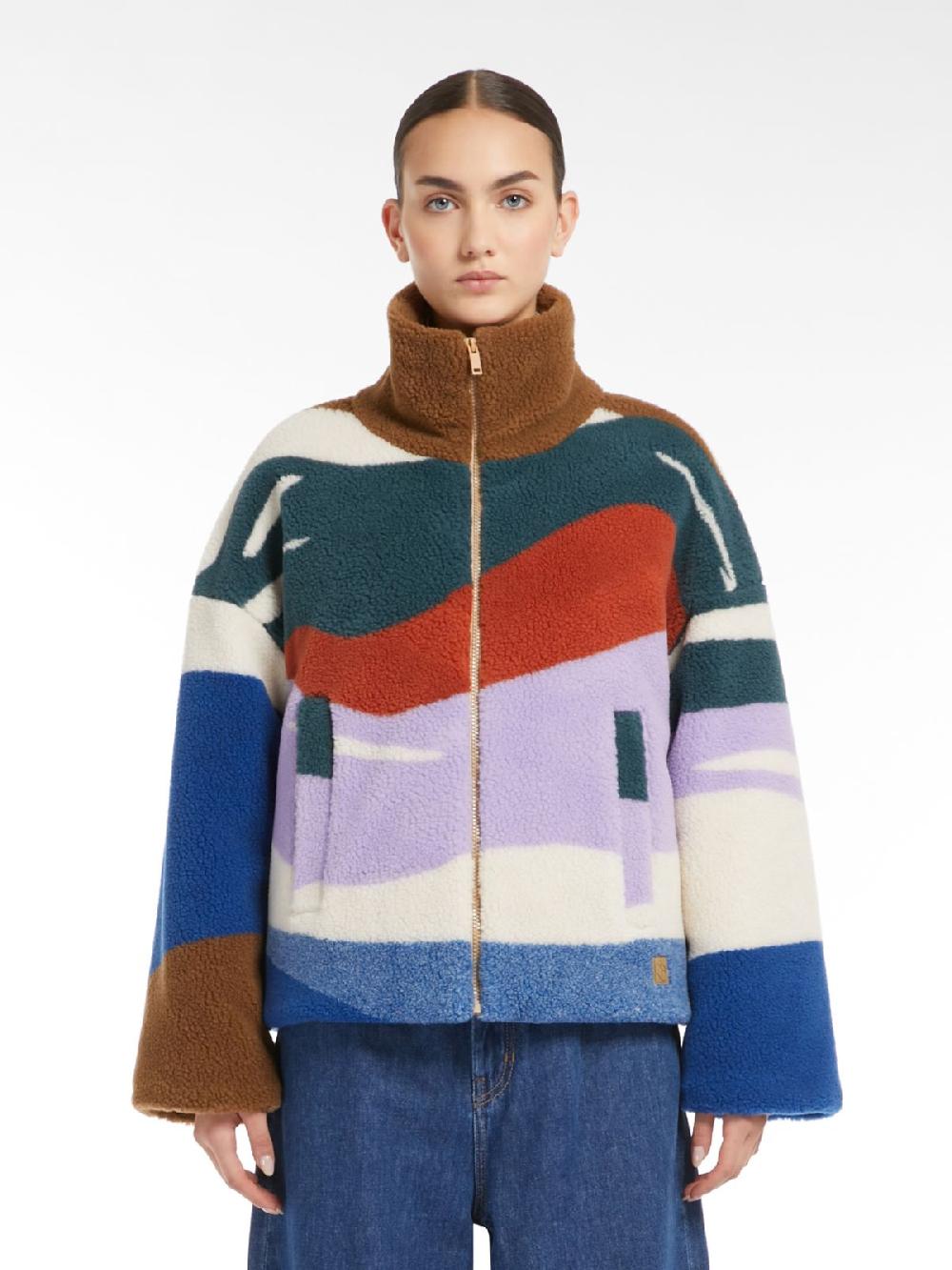 Weekend Piumino corto in jersey di lana jacquard Soddisfazione Garantita