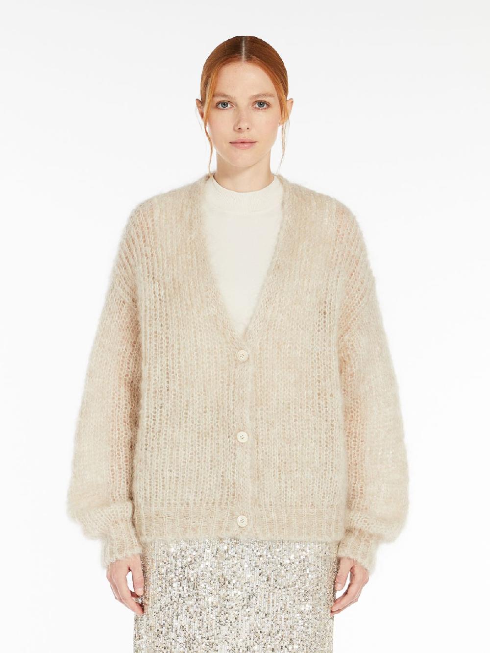 Weekend Cardigan in filato di mohair Economico