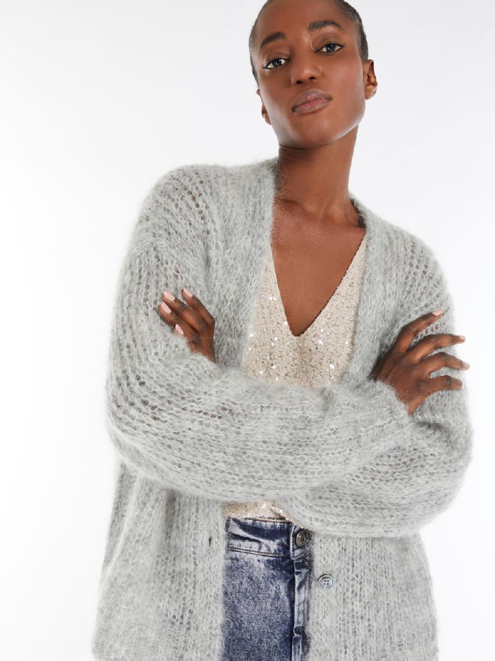 Weekend Cardigan in filato di mohair Outlet