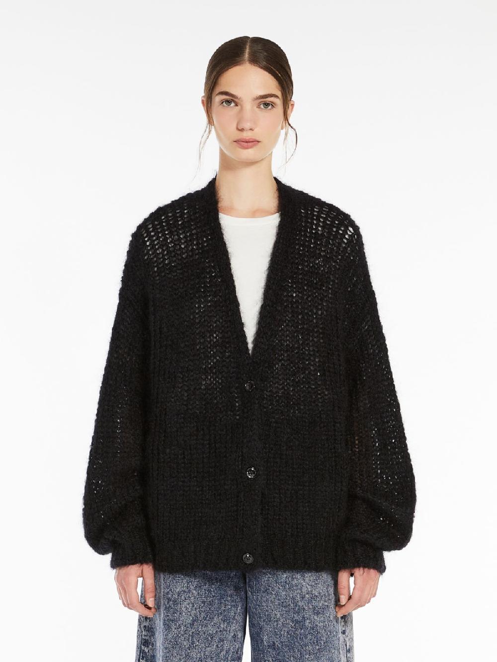 Weekend Cardigan in filato di mohair In Saldo