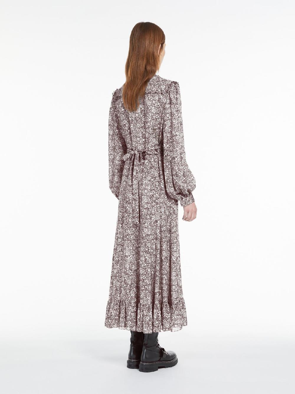 Weekend Abito in crêpe de Chine stampata Shopping Online