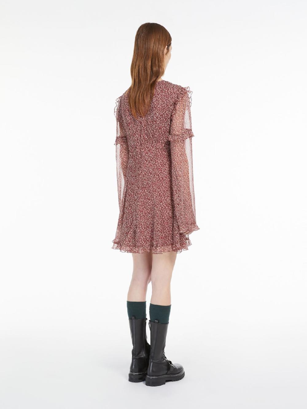 Weekend Abito corto in georgette stampata Sconto