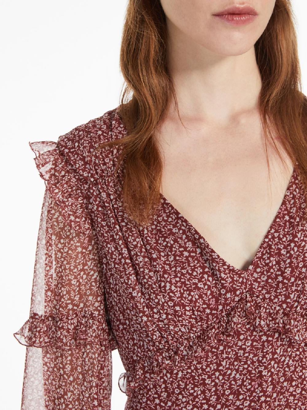 Weekend Abito corto in georgette stampata Sconto