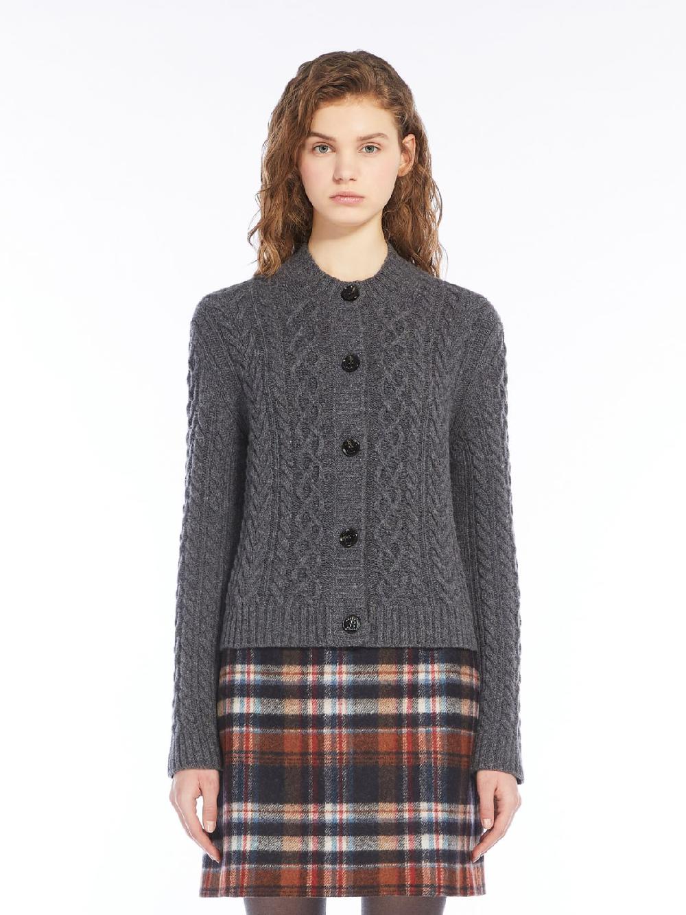Weekend Cardigan in lana a trecce 2025