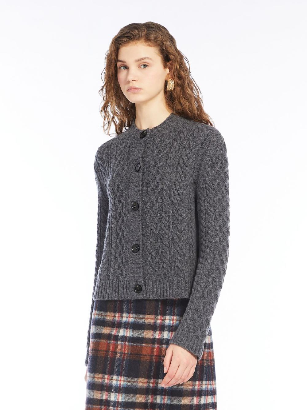 Weekend Cardigan in lana a trecce 2025