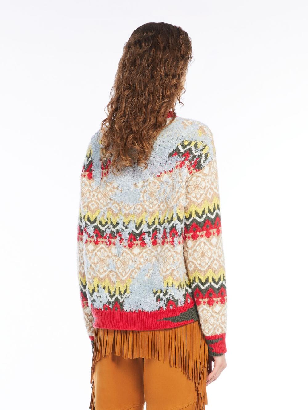 Weekend Maglia in mista lana jacquard Promozione
