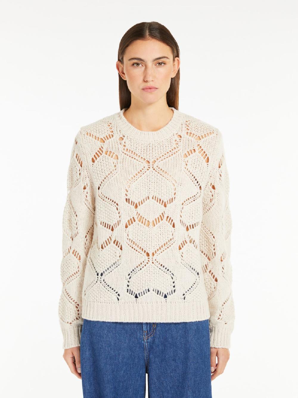 Weekend Maglia in mista lana traforata Consegna Veloce