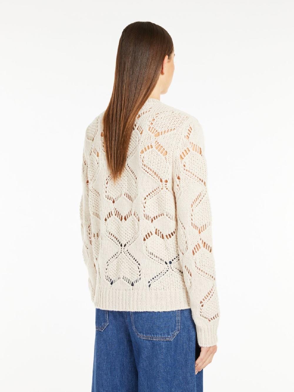 Weekend Maglia in mista lana traforata Consegna Veloce